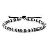 Pulseira De Couro Masculina Feminina Branca