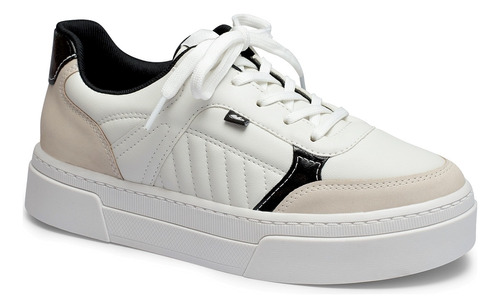 Tênis Dakota Feminino Sneaker Branco/preto Confort Casual 