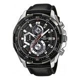 Reloj Casio Edifice Efr-539l-1av Correa Cuero - 100%