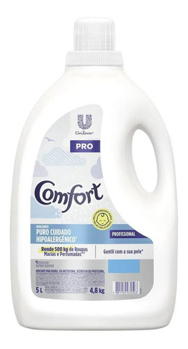 Amaciante Comfort 5 Litros Profissional Peles Delicadas