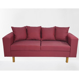 Sofa 1.70 Sillon Patas De Madera