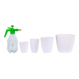 Vaso De Plantas Artificial Cone Decoração+borrifador