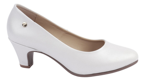 Zapatilla Cerrada Fratello Blanco Para Mujer 2401