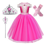 Vestido Festa Infantil Luxuoso Rosa