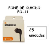 25 Fone De Ouvido C/ Microfone Original Pmcell Fo-11 Atacado