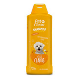 Shampoo Clareador Pet Clean 700 Ml Para Cães E Gatos