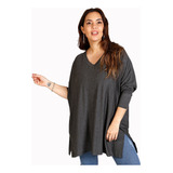 Remera Maxi Remeron Cuellov Oversize Mangalarga Talle Grande