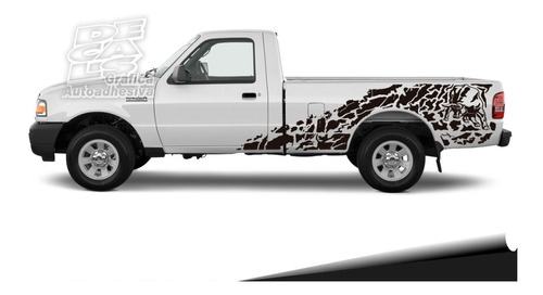 Calco Ford Ranger Bulls Cabina Simple 1998-2012 Juego+porton