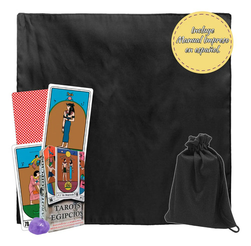 Tarot Egipcio Kier En Español Morral+tapete+manual+cuarzo