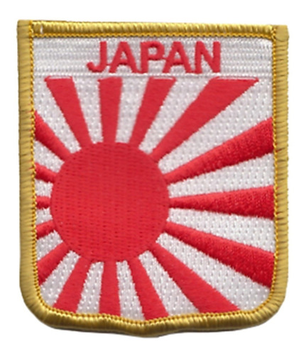 Parche Bordado Bandera Japon Sol Naciente Japan Escudo