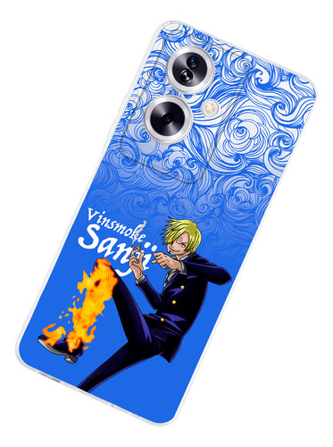 Funda Para Oppo Sanji Ondas One Piece Antigolpe Anime Case