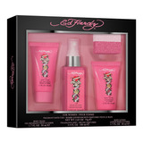 Women's Perfume Gift Set By Ed Hardy, 4 Pieces Include Fragr