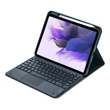Capinha Teclado Touchpad Para Galaxy Tab S7fe T730 T735 12.4