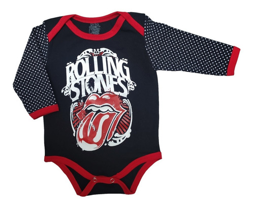 Mameluco Body Bebé Rock The Rolling Stones 