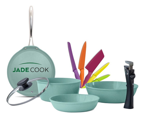 Jade Cook Smart + Comal + Utensilios - Set 11 Pzs Cv Directo