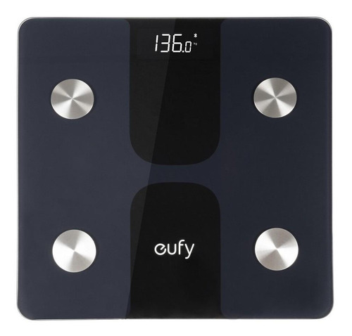 Báscula Digital Eufy Smart Scale C1 Negra, Hasta 180 Kg