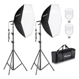 Softbox Kit De Iluminación Para Fotografía, 30 X 30 Pulgadas