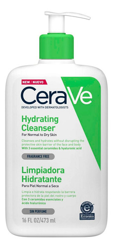 Limpiador Hidratante Cerave Piel Normal A Seca 473ml