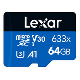 Tarjeta Micro Sdxc De Lexar 633x, 64 Gb, Velocidad De Hasta