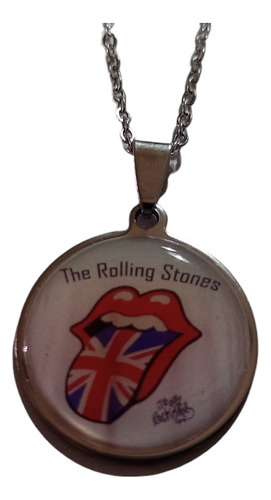 Collar-dije-rock-acero Quirúrgico-medalla-rolling Stones 