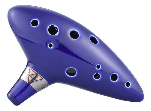 12 Agujeros Ocarina Cerámica Alto C Vaso Flauta Viento Music