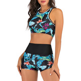 Trajes De Baño Natacion Mujer 2 Pieza Dama Bañadores Bikini