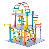 Brinquedo Playground Fantasia Para Papagaio - Colorido
