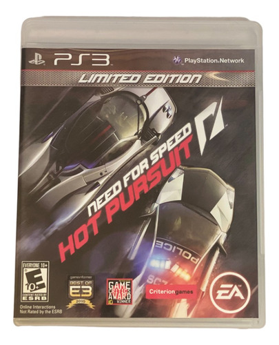 Jogo Ps3 Need For Speed Hot Pursuit - Limited Ed - Seminovo