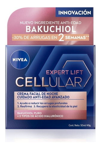 Nivea Crema Facial Cellular Lift Expert De Noche X 50 Ml
