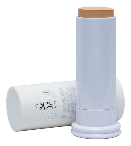 Protetor Solar Facial Stick Em Bastão Fps 60 - Tonalidade Extra Claro Dourado - 17g Bioage