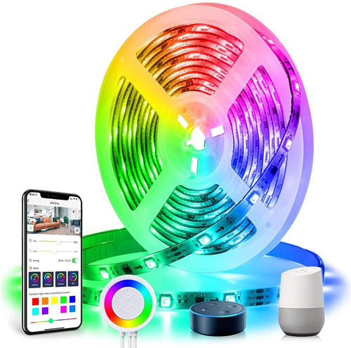 Cinta Led 5 Metros Wifi / Google Home Alexa / Efecto Rainbow