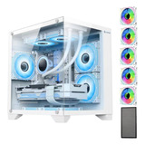 Gabinete Gamer Com 5 Fans Para Water Cooler Rgb Tampa Vidro