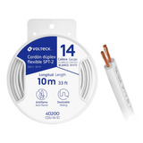 Carrete Con 10 M Cordón Dúplex Flexible Spt 14 Awg, 40200