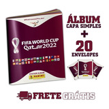 Kit Album Copa Do Mundo 2022 Qatar + 100 Figurinhas Panini