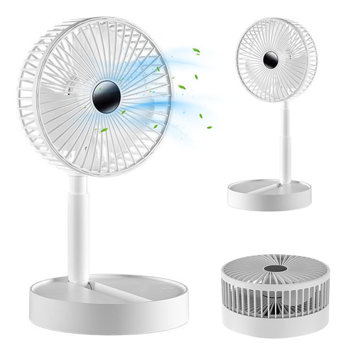 Ventilador Retráctil Portátil Recargable Y De Larga Duración