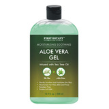 Gel De Aloe Vera 100 % Puro Con Aceite De Rbol De T. Hidrata