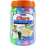 Churu Snack Para Gato Tarro Atún Variedades 50 Tubos