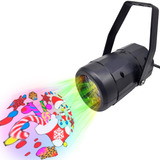 Proyector Luces Led Navidad Figura Santa Copo Nieve Exterior