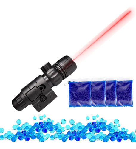 Apuntador Laser Para Ametralladora + 20,000 Balas Hidrogel