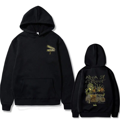 Sudadera Con Capucha Anime Goofee Graffiti Van Con Estampado