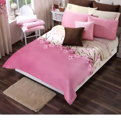 Cobija King Colchas Concord Cobertor Ultrasuave Rosa Flor De Cerezo 250x220cm 1.3 Kg