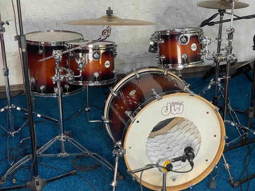 Bateria Dw Design Tobacco Burst Specialty + Caixa Pearl