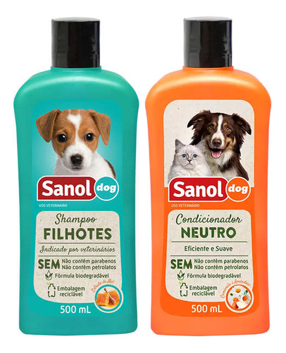 Banho Filhote: Shampoo Cães Filhotes + Condicionador Neutro