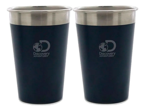 Set X 2 Vaso Termico Acero 350 Ml Frio Calor Cafe Te Agua  