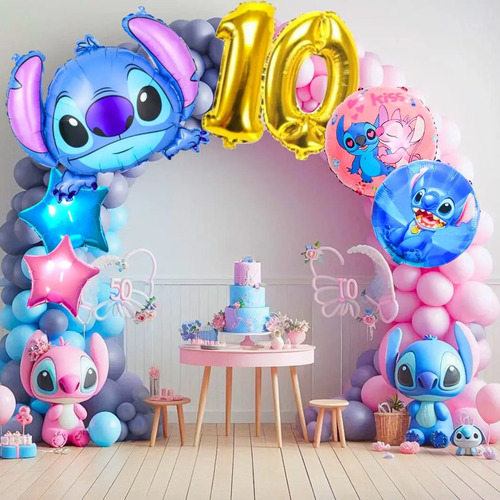 Arco Balão Personagem Luxo Vários Modelo Com Número Idade