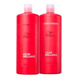 Kit Wella Invigo Brilliance Shampoo 1 L + Condicionador 1 L