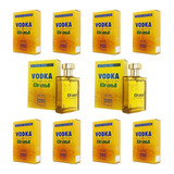 Kit Com 10 Perfumes Vodka Brasil Amarelo 100ml Atacado Revenda