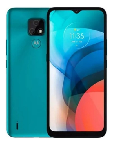 Celular Motorola E7 Azul Aqua 32gb + Micro Sd Kingston 64gb 