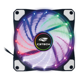 Cooler Fan 12cm C3tech Pc F9-l110m Led Rgb Ventilador C3t