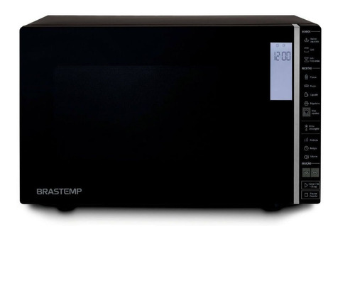 Micro-ondas Brastemp 32 Litros Preto Com Grill E Painel Inte